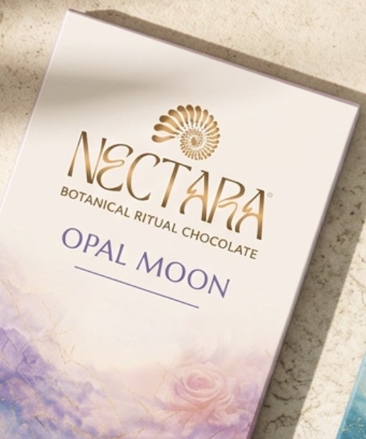 The Opal Moon carton in soft light.